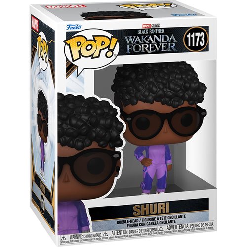 Shuri Funko Pop Vinyl Figure - Marvel Black Panther Wakanda Forever #1173 with Protector Case - Collectible Gift for Marvel Fans & Movie Lovers