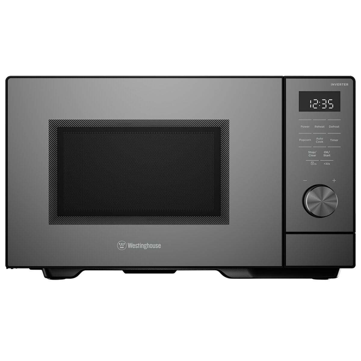 Westinghouse 29L Dark Grey Freestanding Microwave Oven WMF2905GA - Compact Countertop Microwave for Small Kitchens, Dorms & Apartments - Fast Cooking & Reheating Meals