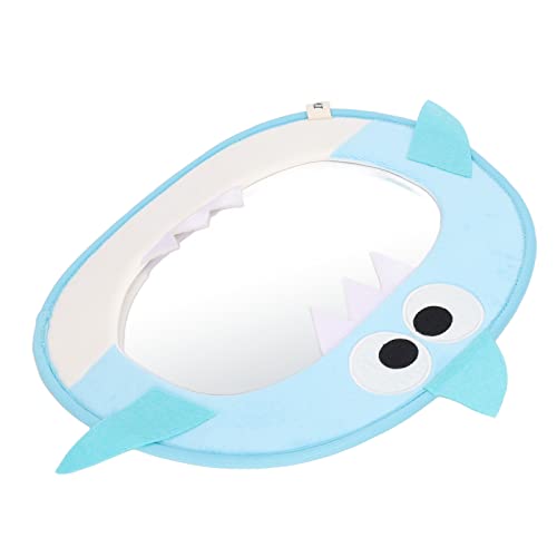 Acrylic Baby Car Mirror - Cartoon Shark Safety Seat Rearview Mirror for Infant Backseat Visibility | Perfect for Road Trips & Safe Driving with Kids