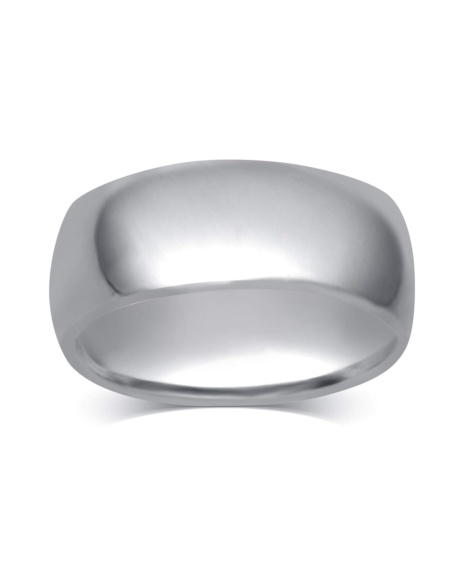 10K Solid Gold Comfort Fit Wedding Band - 2MM to 8MM High Polished Unisex Ring for Men & Women | Elegant Plain Design in White Gold & Yellow Gold | Perfect Anniversary Gift, Engagement Ring, or Promise Band with Gift Box Included
