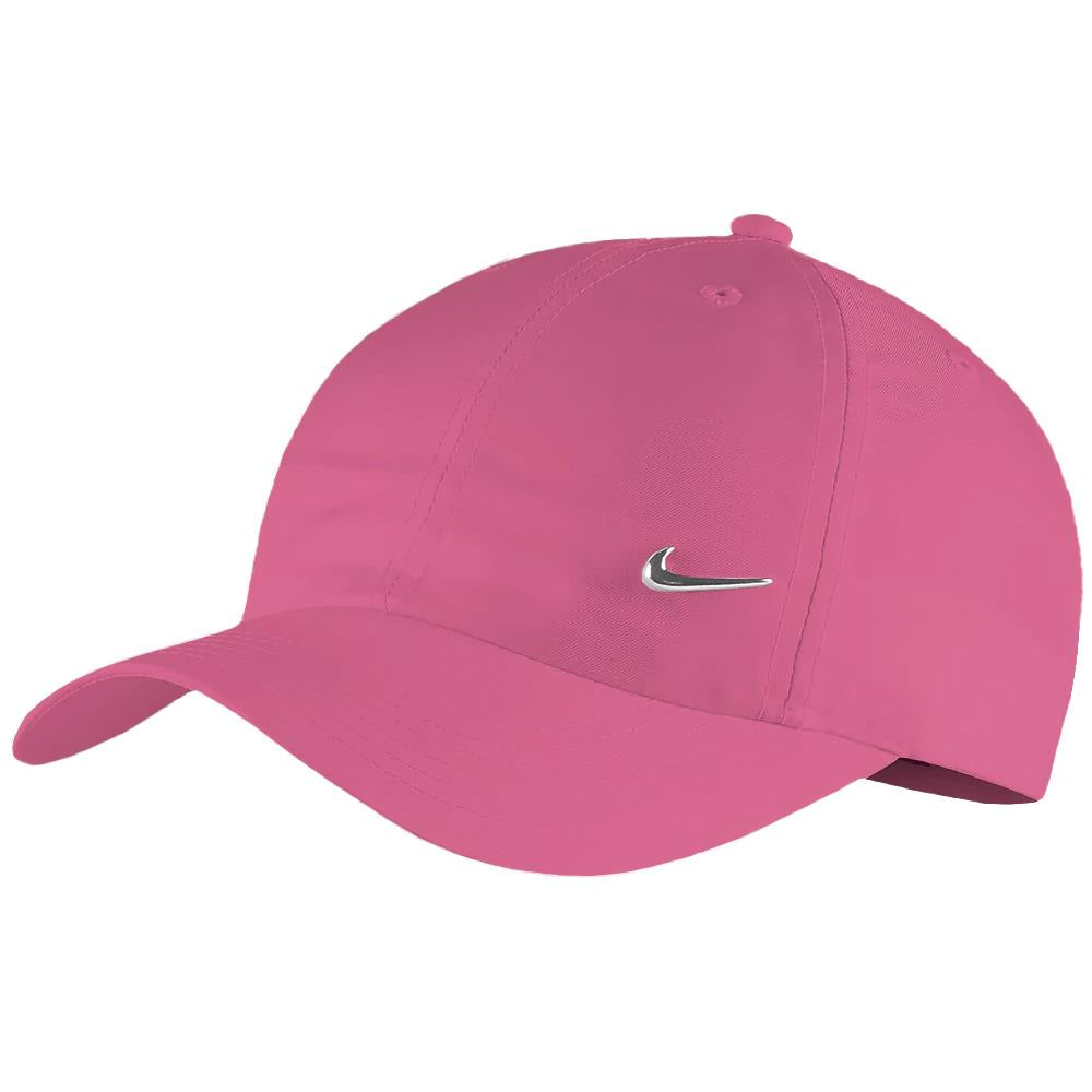 Nike Junior H86 Metal Swoosh Hat - Rush Pink | Adjustable Baseball Cap for Girls | Perfect for Sports, Outdoor Activities & Fashion