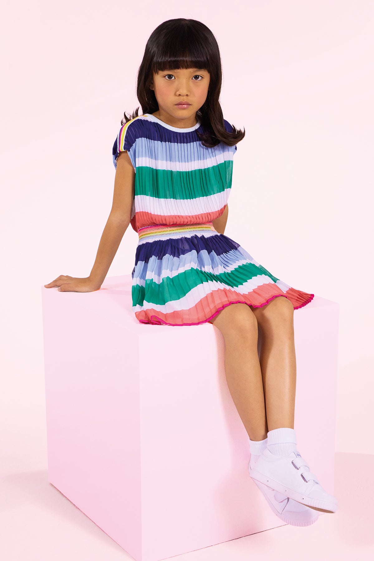 Catimini Multi Striped Girls Dress - Stylish & Comfortable Summer Outfit for Toddler Girls | Perfect for Playdates, Parties & Family Outings