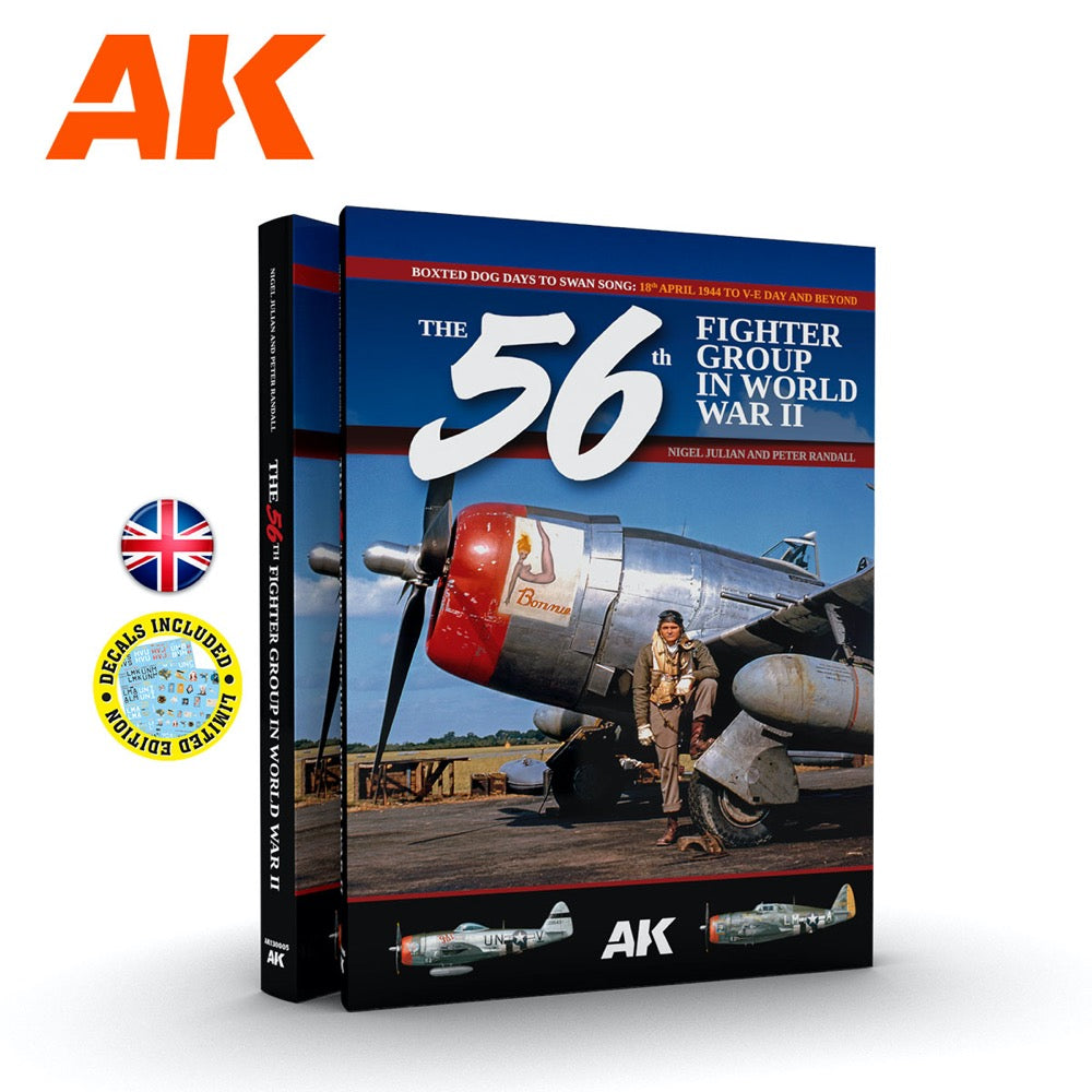 AK Interactive 130005 The 56th Fighter Group in World War II - Historical Aircraft Model Kit with Decal Sheet (April 18, 1944 to VE Day) | Perfect for WWII History Buffs, Scale Model Builders & Collectors