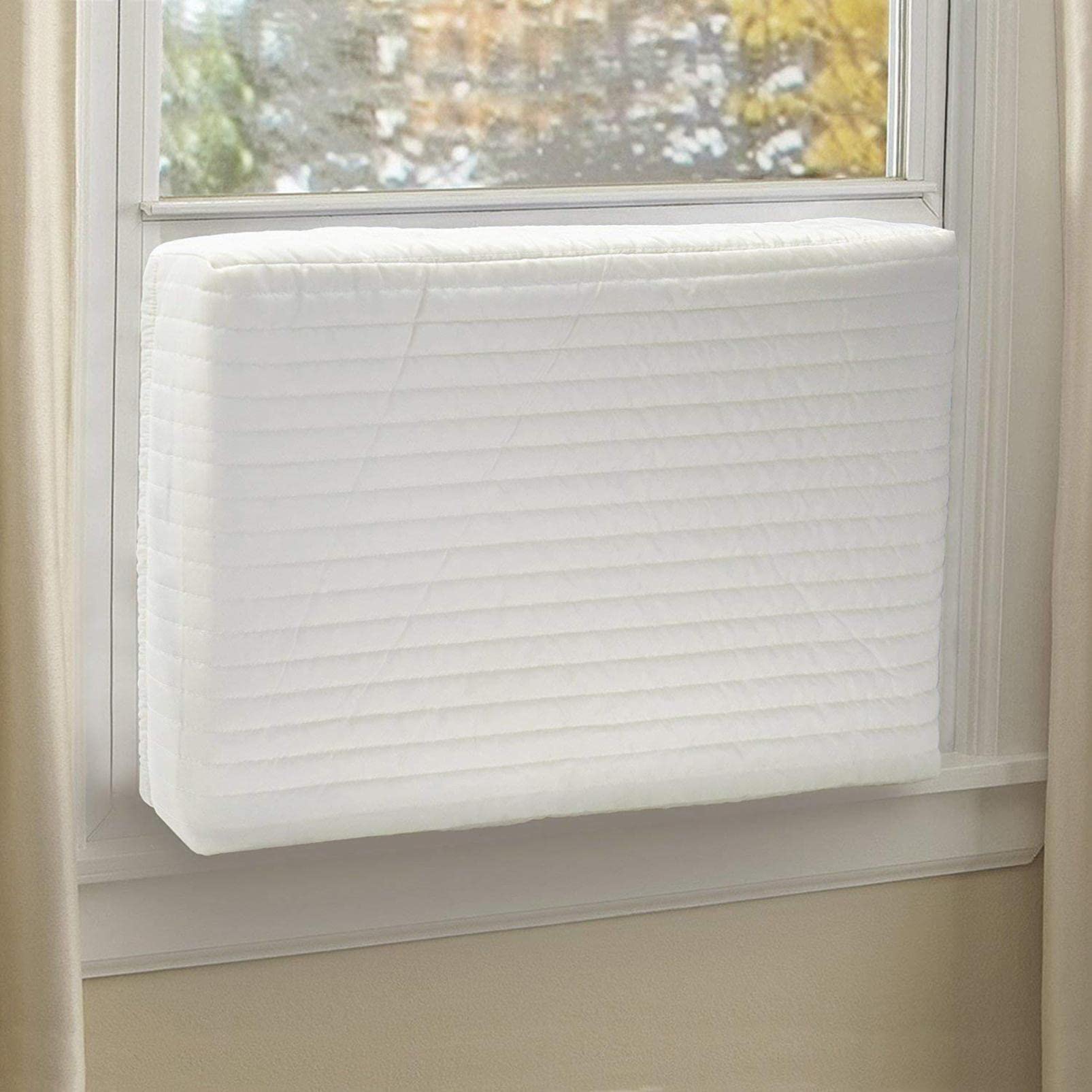 Universal Window Air Conditioner Cover - Waterproof AC Protector for Indoor Units (27x17x25 Inches) - Perfect for Home, Office & Seasonal Storage Protection