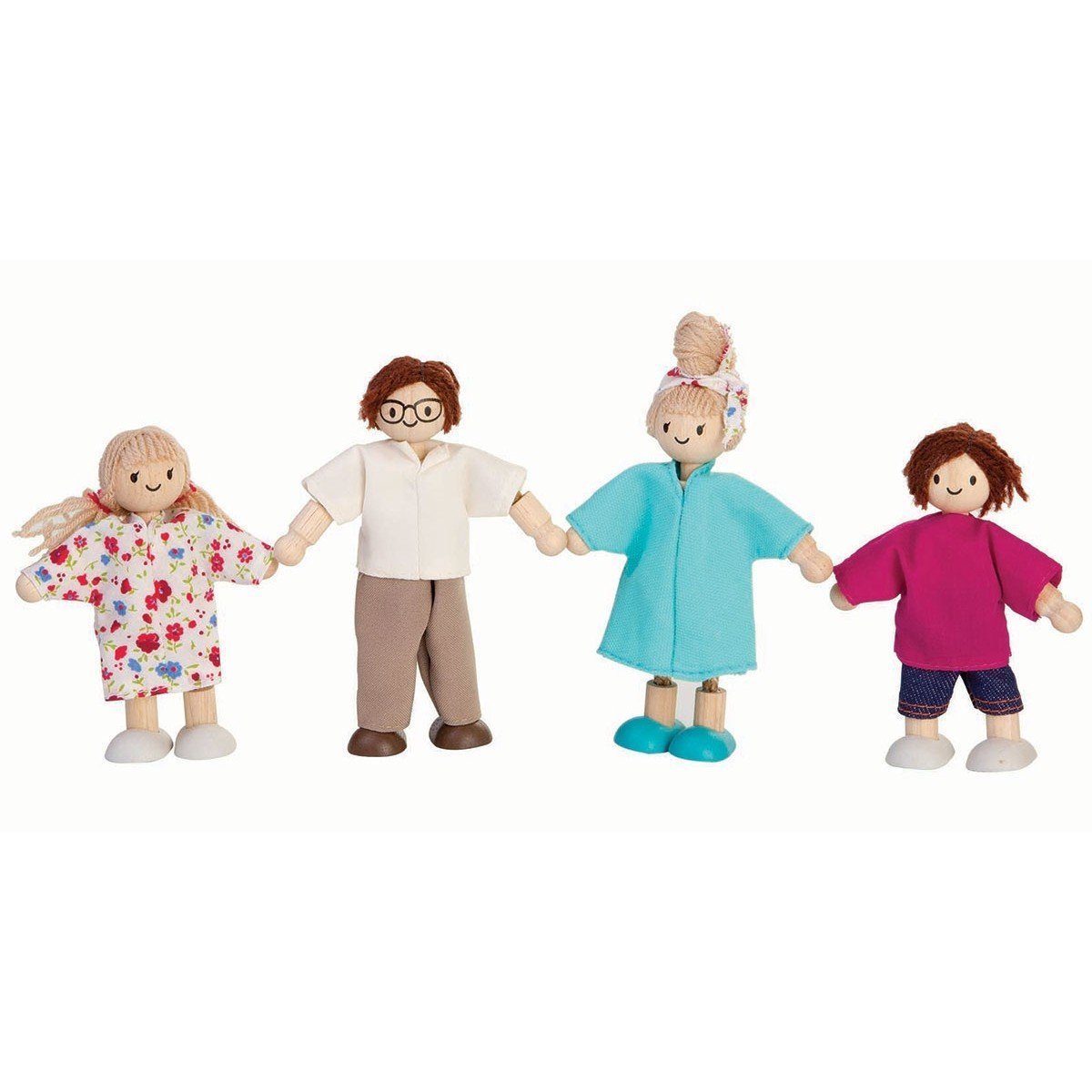 Plan Toy Modern Doll Family #7142 - Pretend Play for Kids