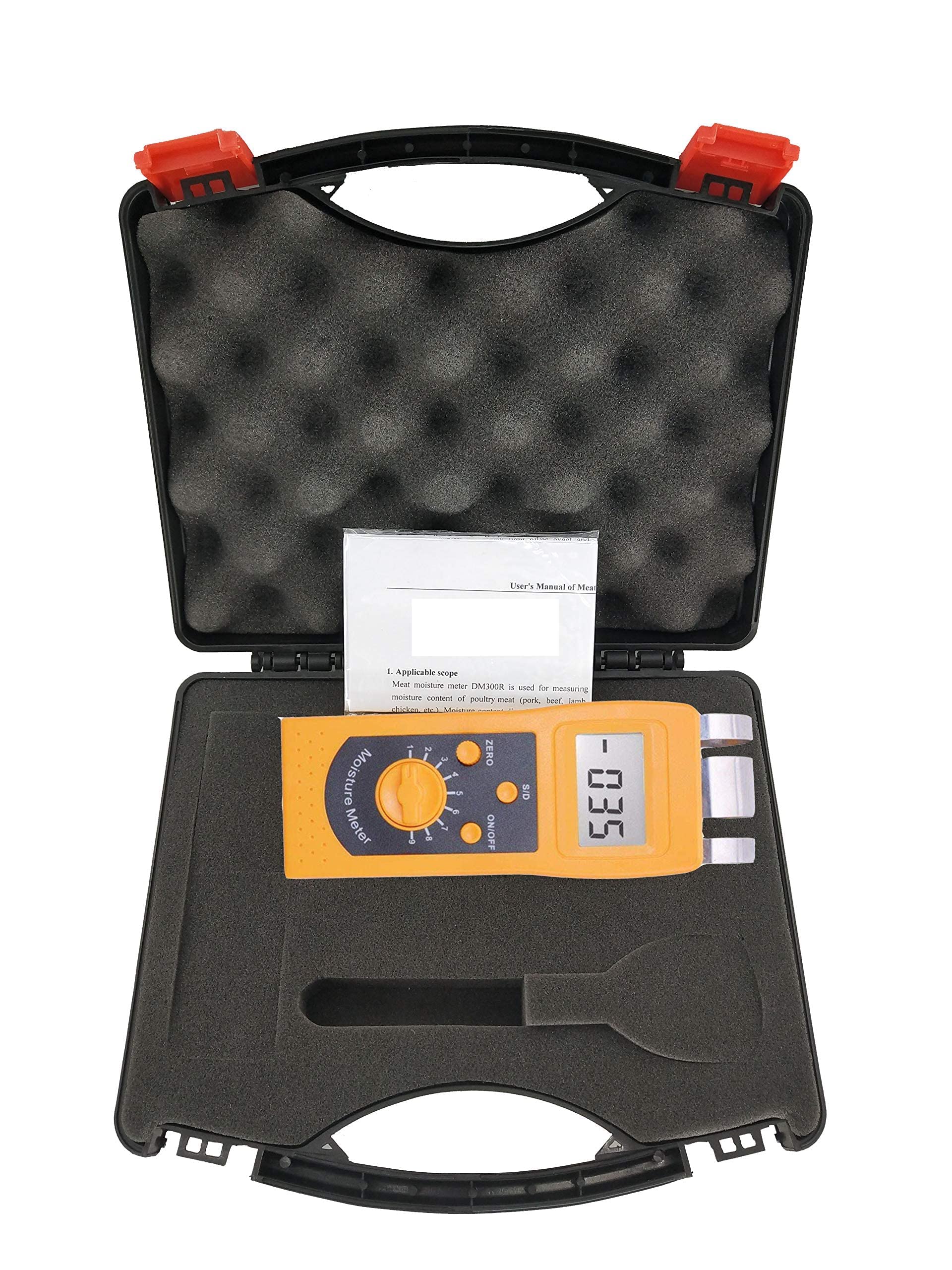 High Performance Textile Moisture Meter - Digital Moisture Analyzer for Cotton, Clothes, Yarn & Wool | Accurate Fabric Moisture Content Tester | Perfect for Textile Manufacturing, Quality Control & Laundry Services