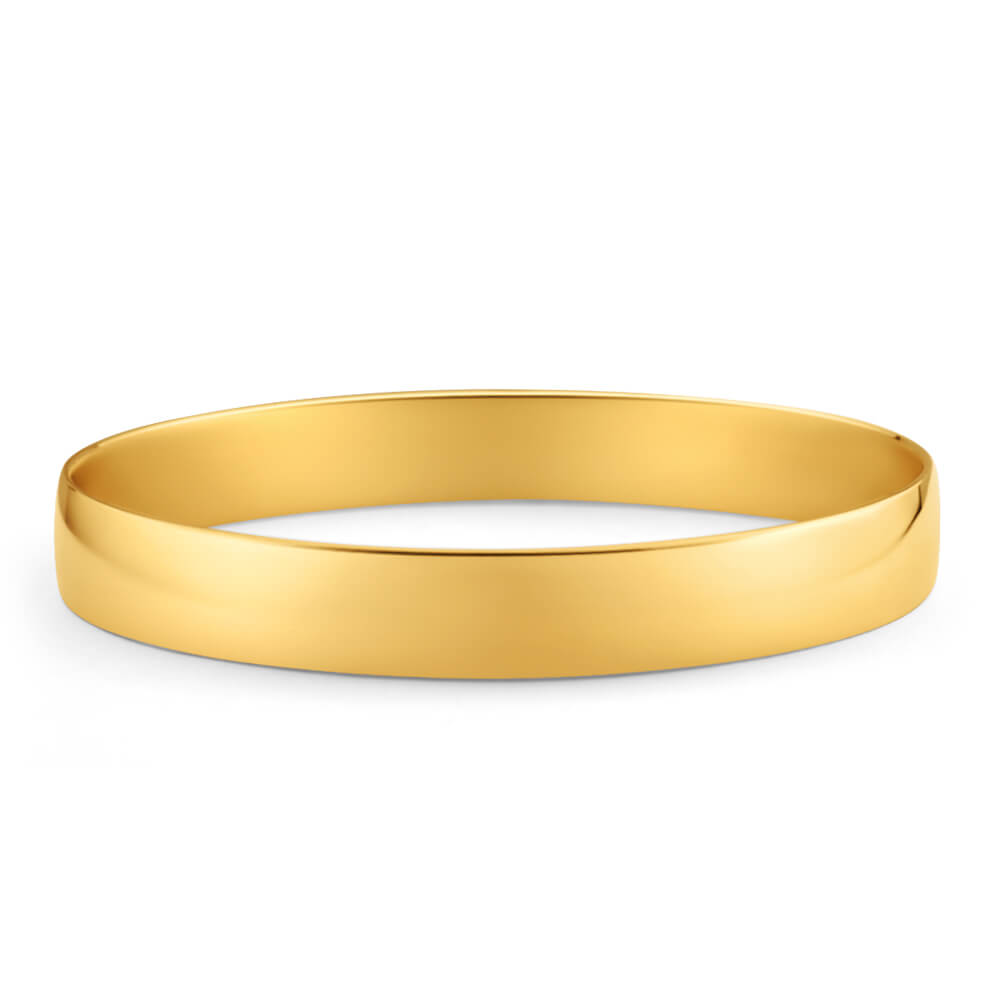 9ct Yellow Gold Bangle Bracelet for Women - Elegant & Durable Jewelry Gift for Birthday, Anniversary & Special Occasions
