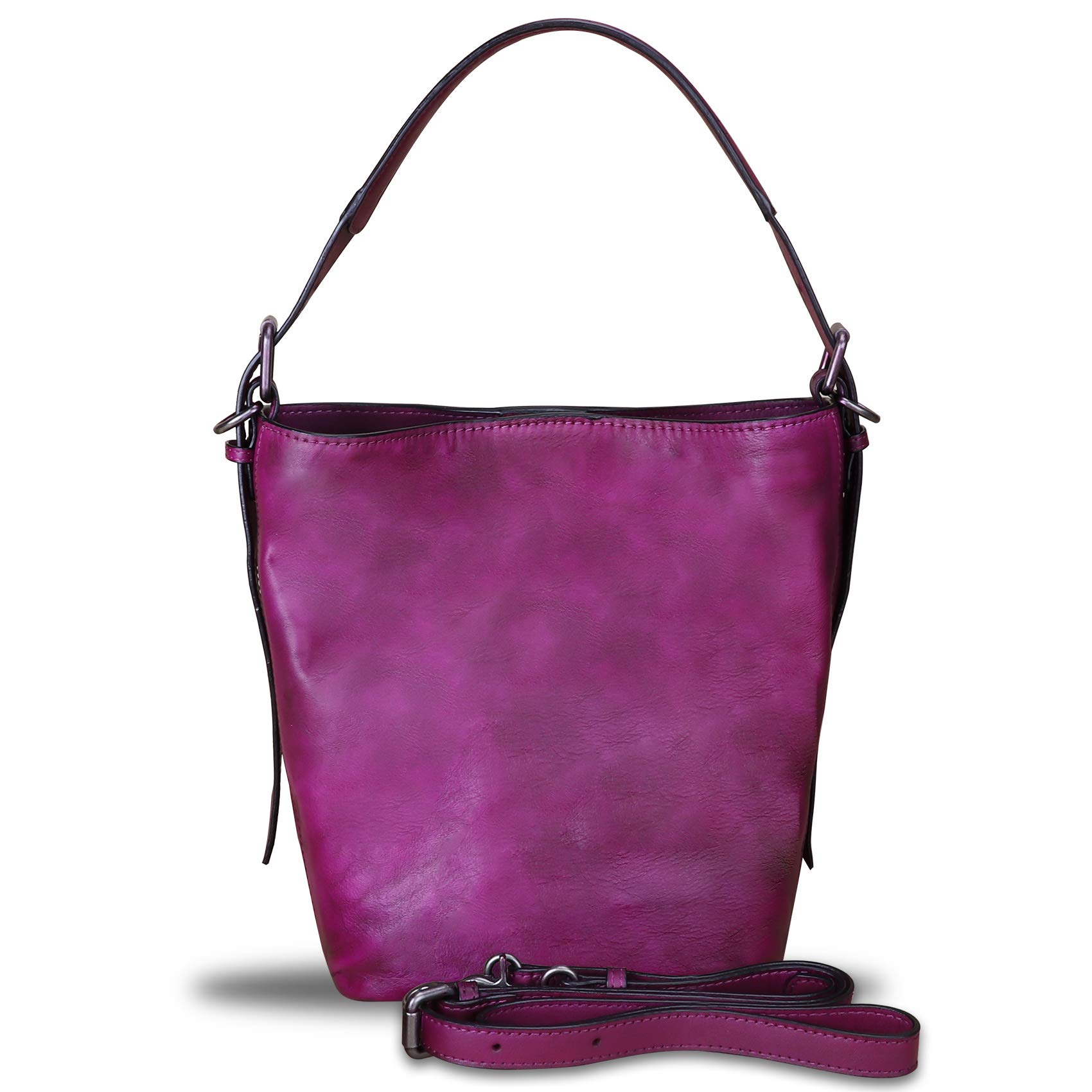 Genuine Leather Shoulder Bag for Women - Top Handle Satchel & Crossbody Tote Purse - Perfect for Work, Travel & Everyday Use