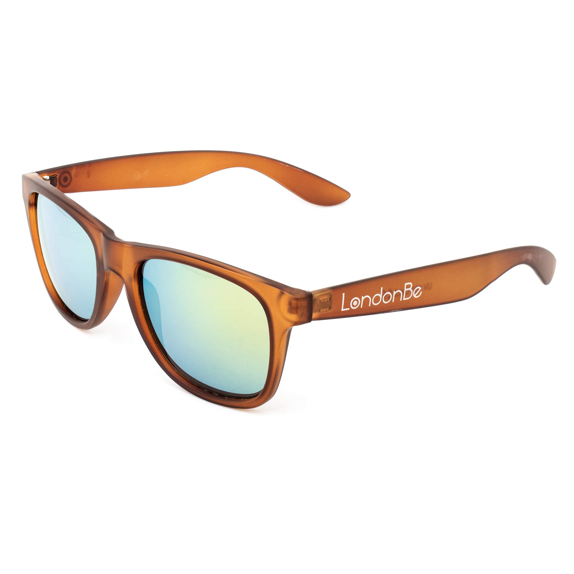 Polarized Fashion Sunglasses for Men & Women - LondonBe Marron Trasparente Unisex Shades - UV Protection & Stylish Design - Perfect for Outdoor Activities, Beach, and Driving - LB799285111288