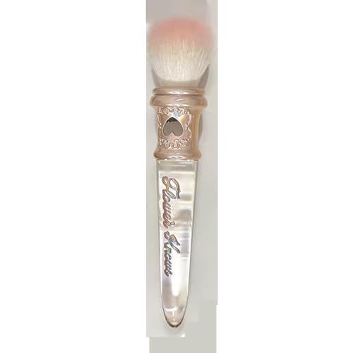 Moonlight Mermaid Stippling Brush - Soft Fluffy Blush Brush for Smooth Makeup Application (Crystal Handle) - Perfect for Daily & Professional Use