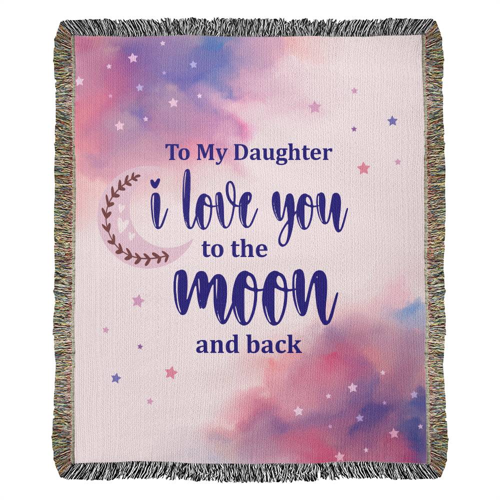 Soft Fringe Blanket for Daughter - Cozy Gift from Mom | Perfect for Bedroom, Sofa & Travel