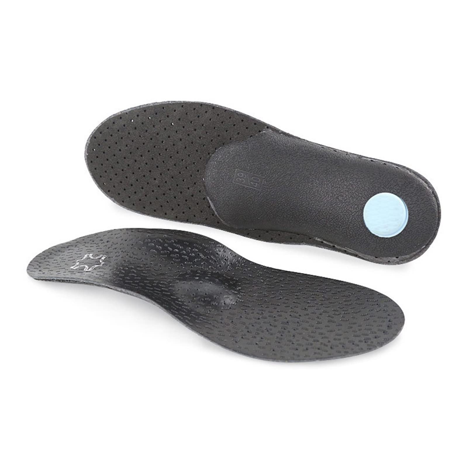 Orthotic Arch Support Insoles for Flat Feet & Plantar Fasciitis Relief - Leather Shoe Inserts for Men & Women - Heel Pain Relief for Adults & Kids - Size 41-42 - Perfect for Running, Walking & Work Shoes