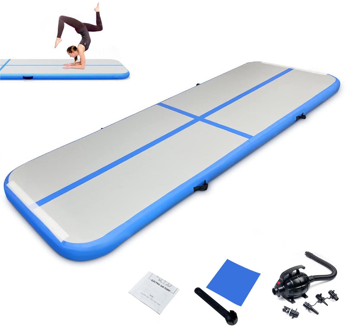 SUDOO 10ft/13ft/16ft Inflatable Gymnastics Tumbling Mat - 4