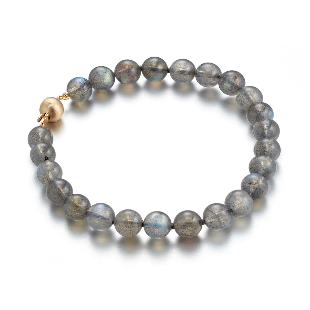 Laguna Labradorite & Diamond Bracelet - Elegant Gemstone Jewelry for Women | Perfect for Parties, Weddings & Everyday Wear