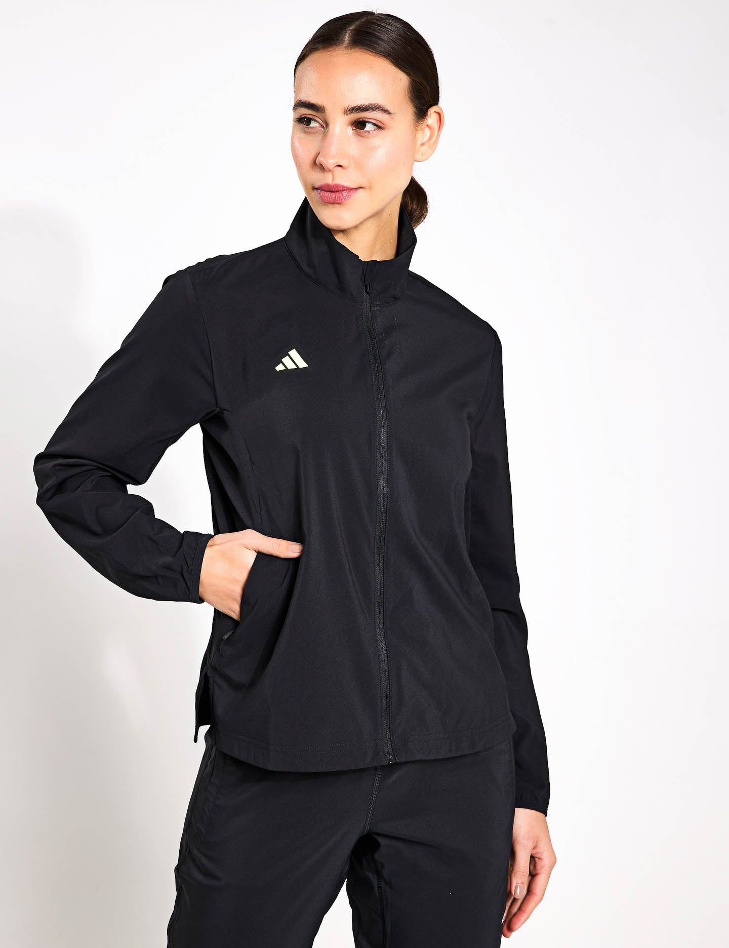 Adizero Essentials Running Jacket for Men & Women - Lightweight Waterproof Windbreaker for Outdoor Jogging & Training - Black