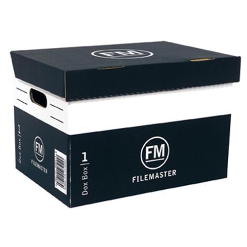 Black Hinged Lid Archive Storage Box - Organize Documents, Photos & Files for Home or Office Use