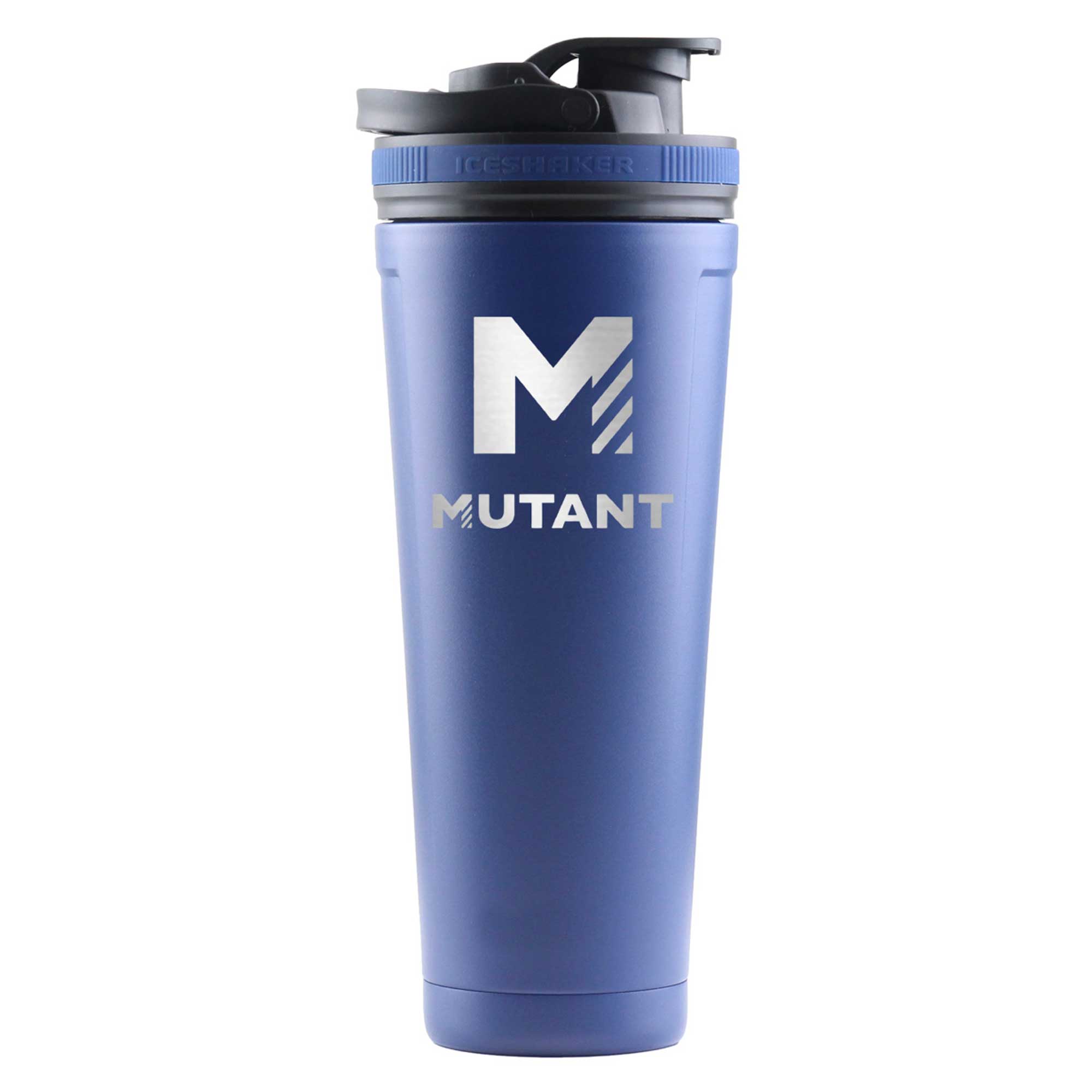 Nick The Mutant Walker Custom 36oz Insulated Stainless Steel Shaker Bottle - Navy Blue - Perfect for Protein Shakes, Gym Workouts & Post-Workout Recovery