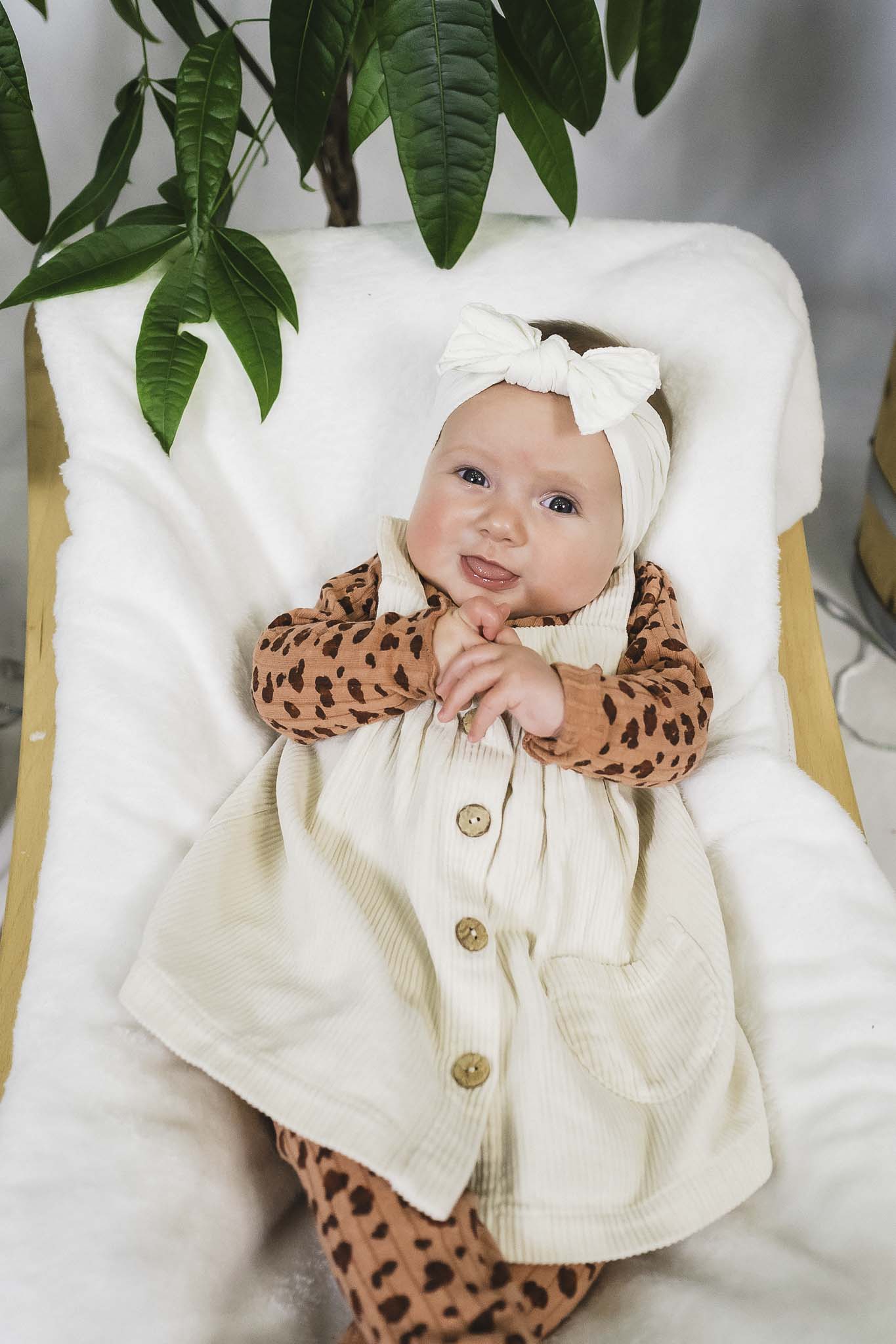 Soft Cream Corduroy Baby Girl Dress - Comfortable & Stylish for Playdates, Parties & Everyday Wear