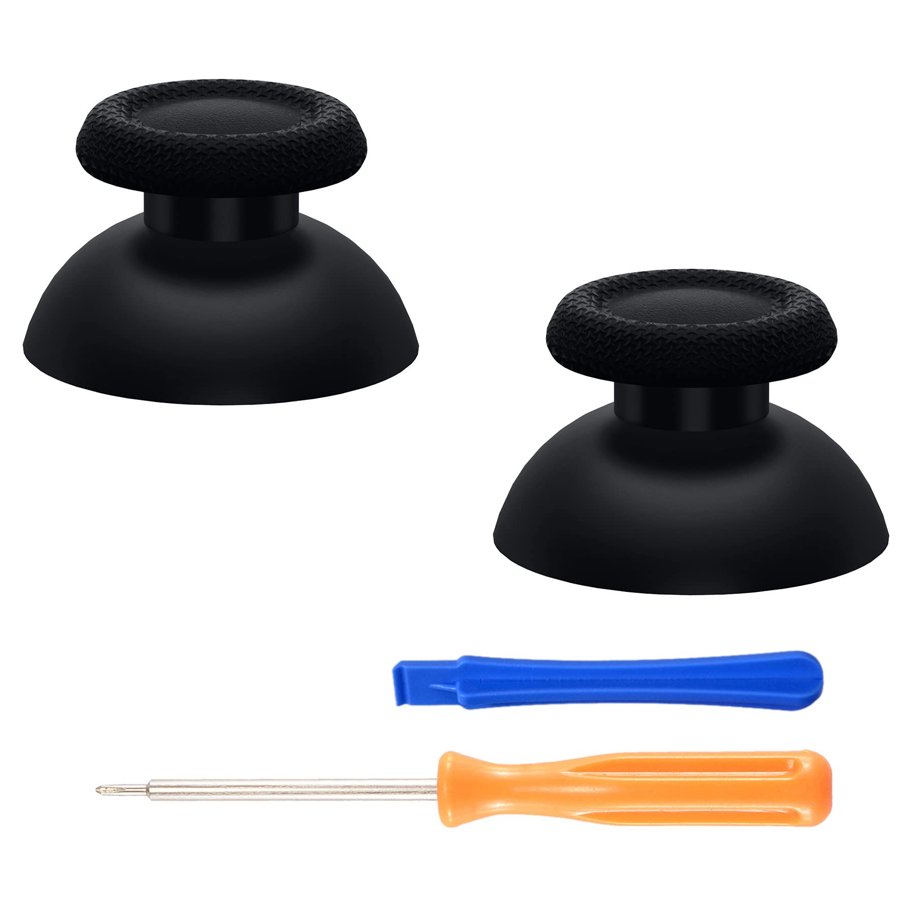 ExtremeRate Black PS5 Controller Thumbsticks - Compatible with PS4 for Gaming