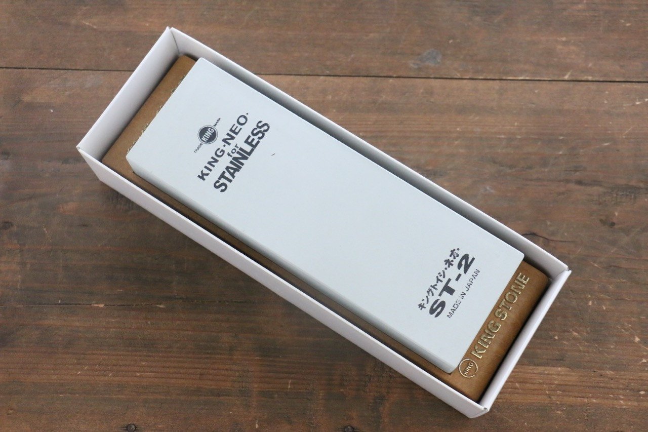 800 Grit King Medium Sharpening Stone - Professional Knife & Tool Sharpener for Kitchen, Hunting & Outdoor Use