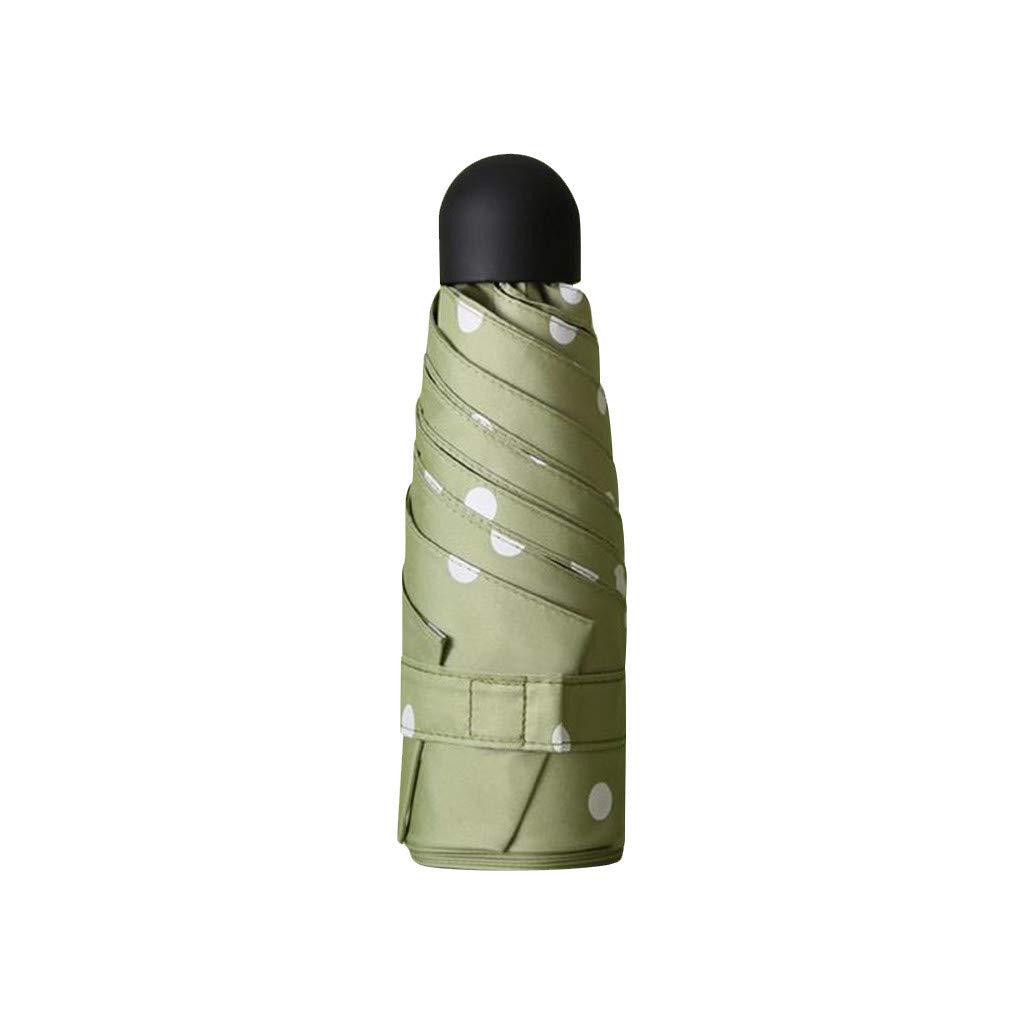 Atezch Compact Travel Umbrella - Portable Sun & Rain Protection, UV Sunscreen & Waterproof Folding Umbrella with Black Underside - Perfect for Outdoor, Beach, Commuting & Daily Use
