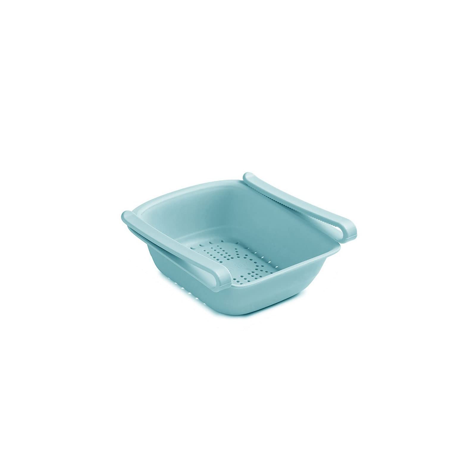 Adjustable Fridge Organizer Drawer - Blue Storage Box for Refrigerator Organization