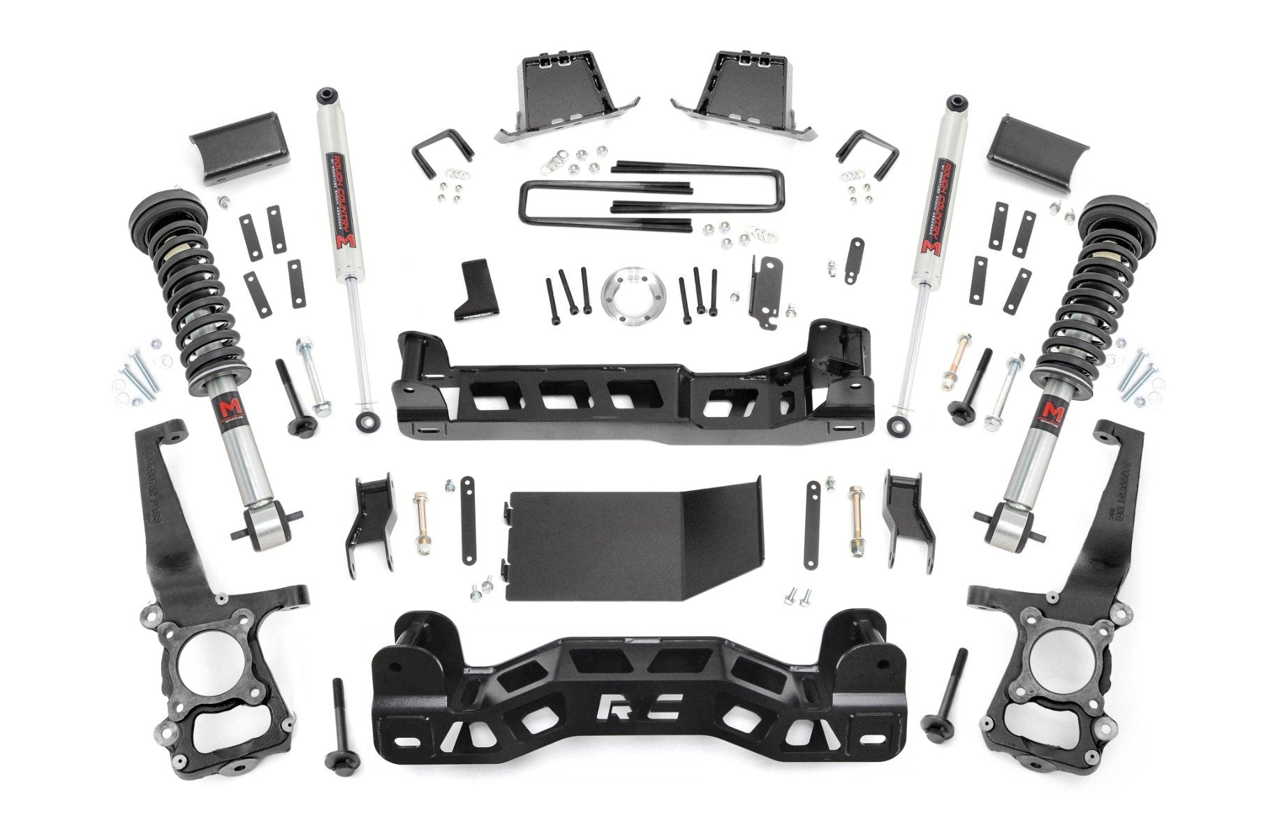 6 Inch Lift Kit for Ford F-150 4WD (2014) - Heavy Duty M1 Struts & Shocks 57540 | Off-Road Suspension Upgrade for Enhanced Performance & Ground Clearance