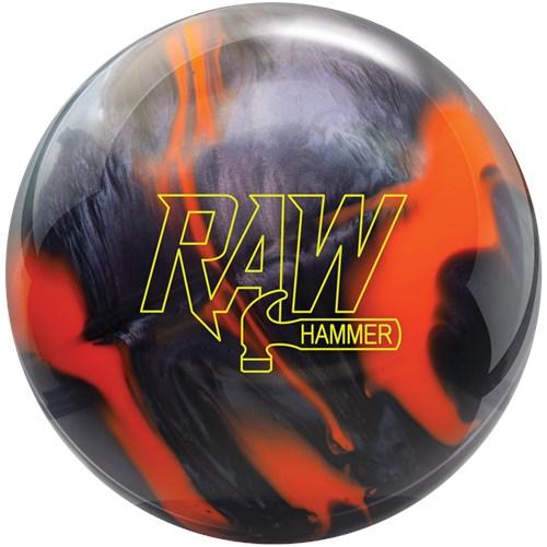 Hammer Raw Hammer Orange/Black Bowling Ball - High Performance for Strikes & Spares | Perfect for League Play & Tournaments