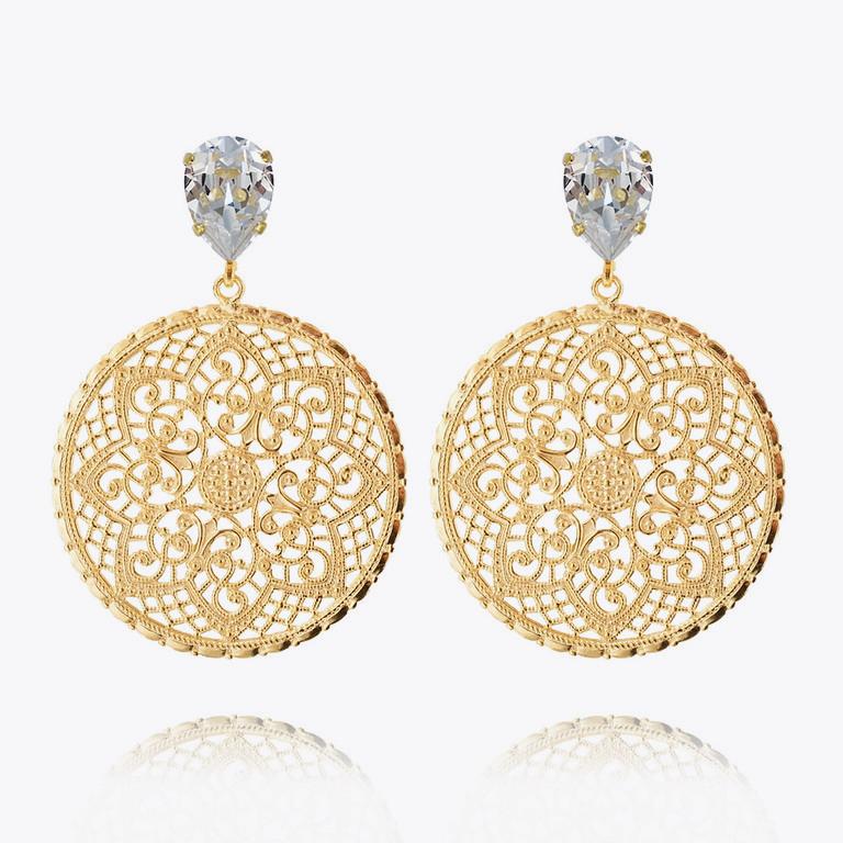 Alexandra Crystal Earrings for Women - Elegant Dangle Drop Jewelry for Party, Wedding & Evening Wear