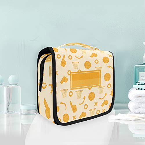 Foldable Hanging Toiletry Bag for Women - Waterproof Cosmetic & Makeup Travel Organizer with Multiple Pockets - Perfect for Bathroom, Gym, Camping & Airplane Carry-On