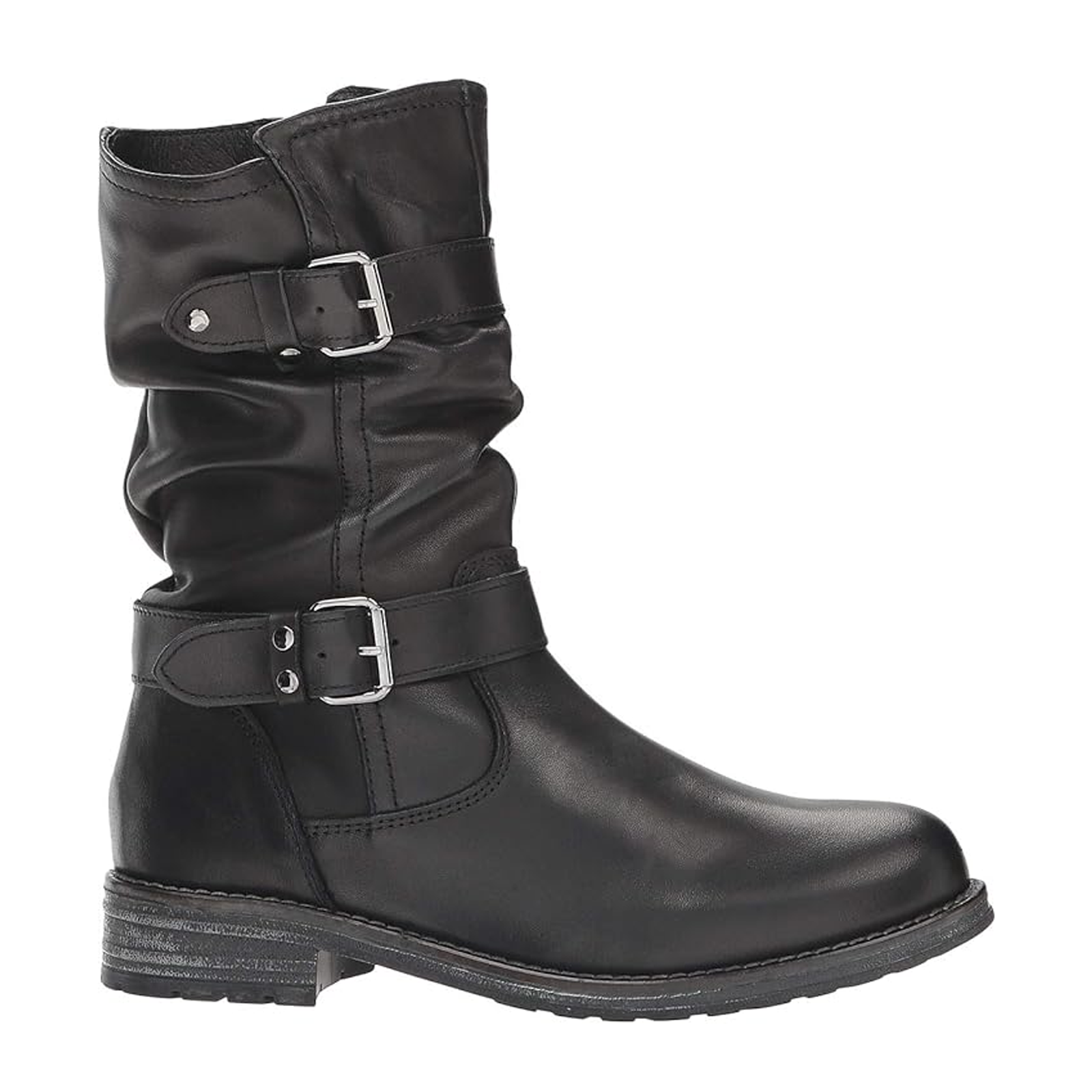 Eric Michael Noelle Mid Boots for Women - Black Leather Ankle Boots | Comfortable & Stylish for Fall, Winter & Casual Outfits