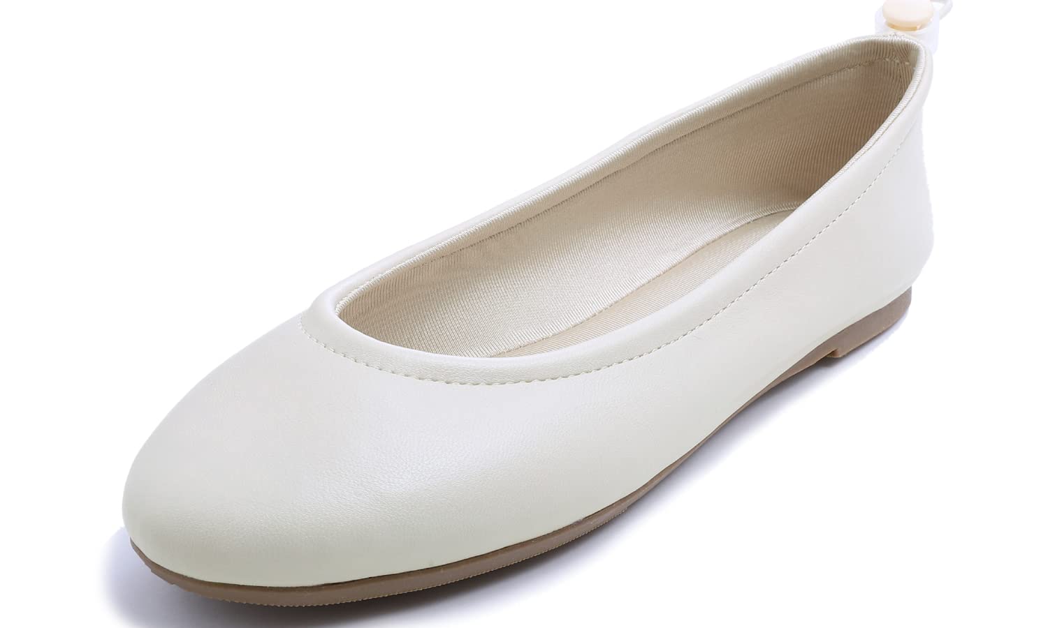 FEVERSOLE Women's Comfortable Ballet Flats - Soft Cushion Round Toe Elastic Slip On Walking Shoes with Adjustable Strap | Perfect for Casual Wear, Office, Travel & Daily Comfort