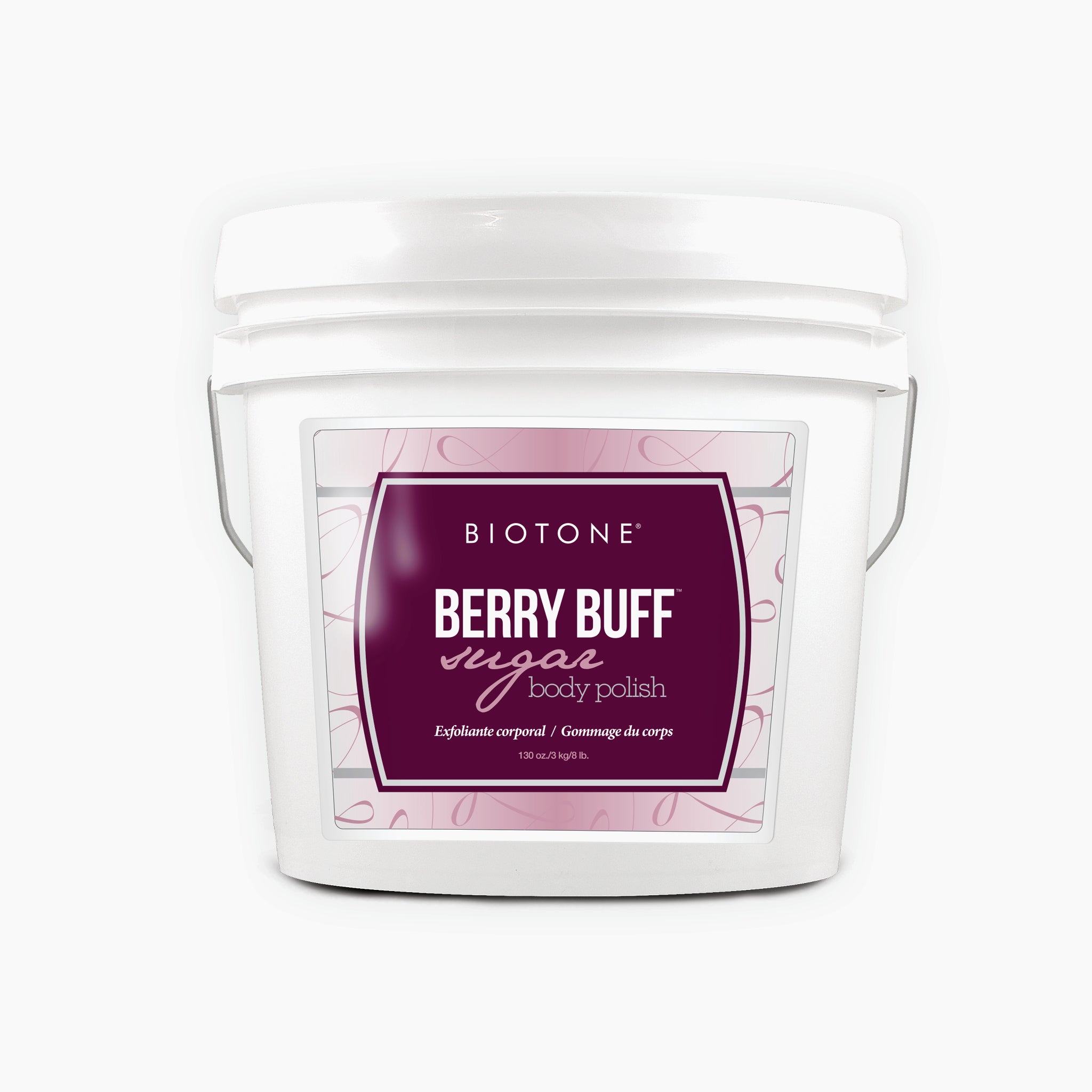 BIOTONE® Berry Buff Sugar Body Polish - 1 Gallon | Exfoliating Scrub for Smooth Skin | Perfect for Spa, Home Use & Professional Treatments
