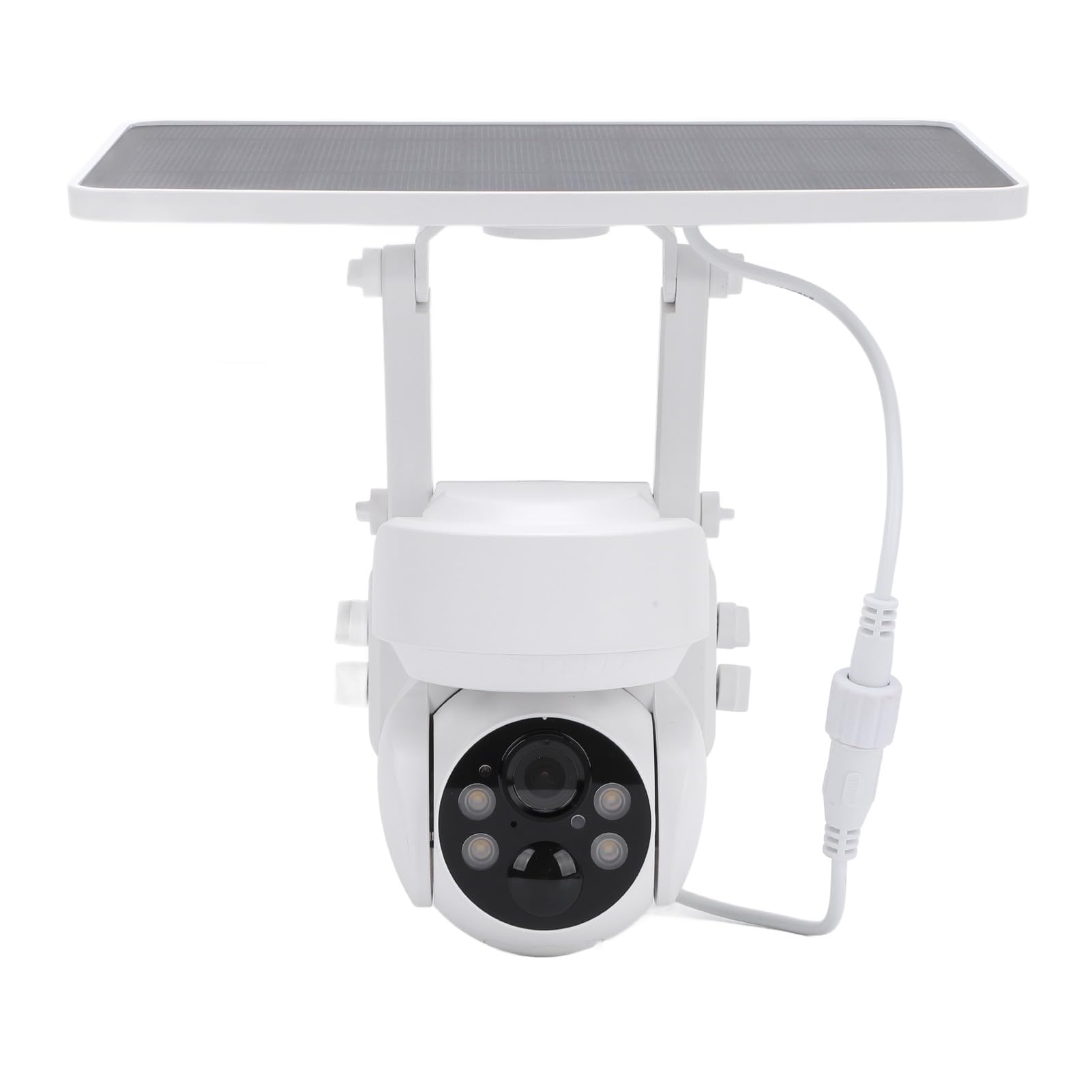 ASHATA 2MP PTZ Solar Security Camera Outdoor - 360° Rotation, PIR Motion Detection, IP65 Waterproof, Dual Light Night Vision for Home & Construction Site Surveillance | Ideal for Yard, Garage & Perimeter Monitoring