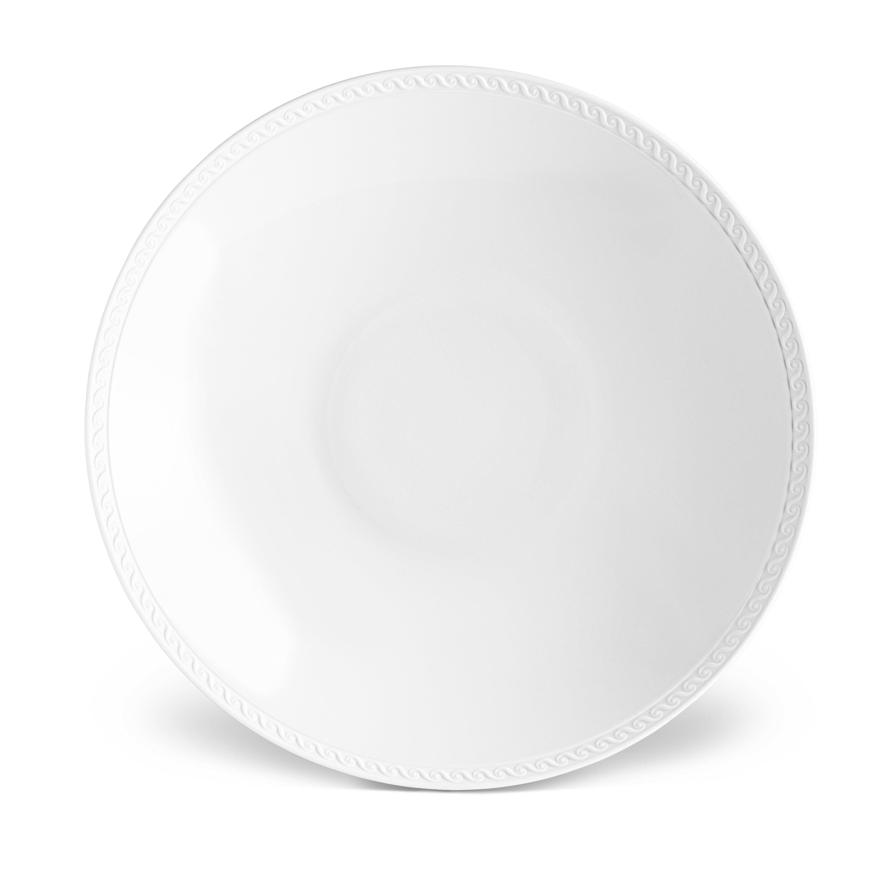 Premium Neptune Coupe Bowl - Large White Ceramic Serving Bowl for Salads, Pasta & Desserts | Elegant Dining & Entertaining