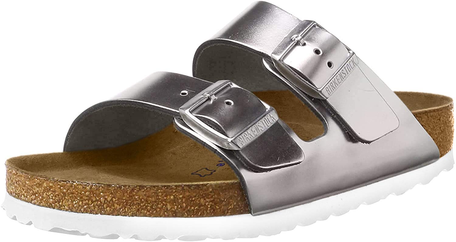 Birkenstock Women's Arizona Soft Footbed Sandals - Comfortable & Supportive for Walking, Travel, and Everyday Wear