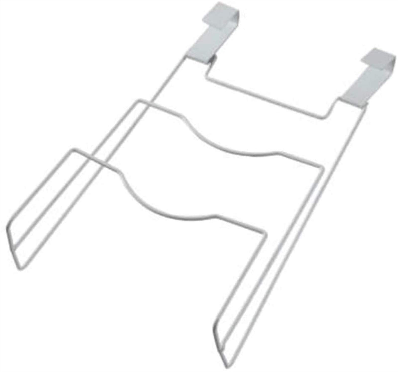MIAOMSI Over the Door Pot and Pan Organizer - Wall Mounted Kitchen Storage Rack for Saucepan Lids - Holds 2 Lids (White) - Perfect for Small Kitchens, Apartments & Space-Saving Solutions