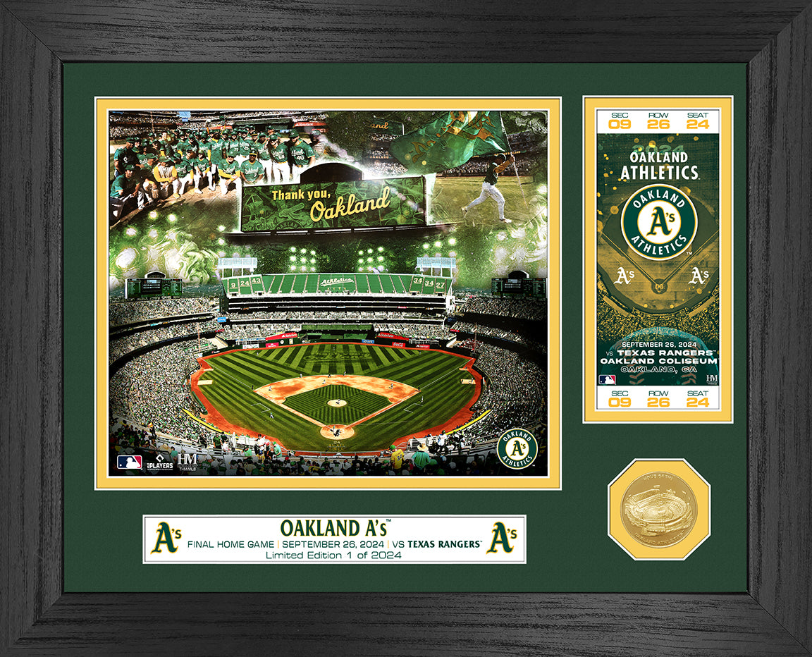 Oakland A's Final Home Game Commemorative Bronze Coin - Limited Edition Collectible for Baseball Fans & Sports Memorabilia Enthusiasts - Perfect for Display, Gifts, and Special Occasions