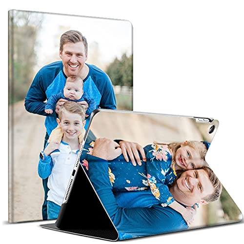 Custom Photo Case for iPad Air 4 (2020) | Personalized Picture Protective TPU Stand Cover with Auto Wake/Sleep | Compatible with iPad Air 10.9 Inch | Perfect for Travel, Work & Study | Black