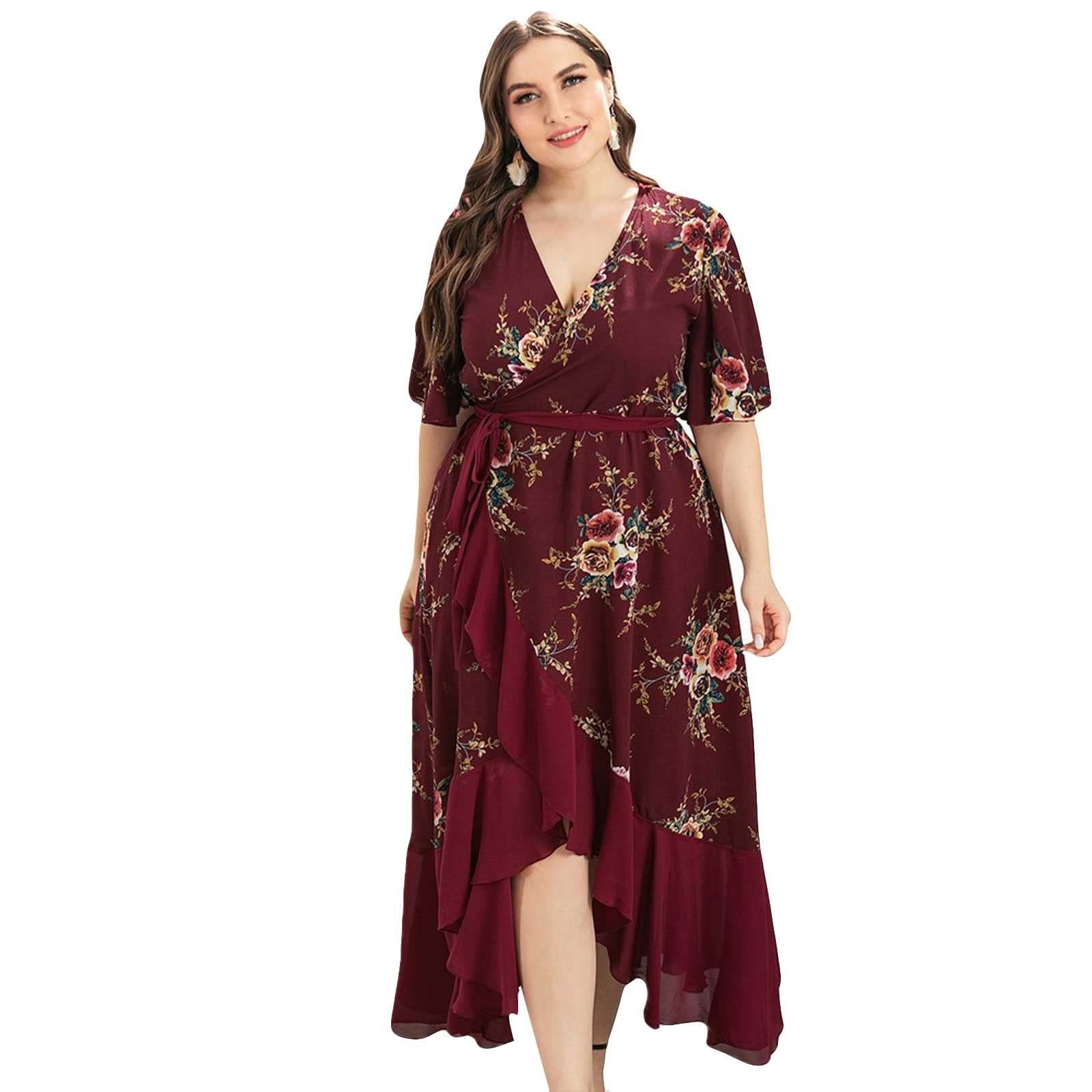 UODSVP Women's Casual V-Neck Maternity Dress - Spring Wedding Guest Dress, Nursing & Pregnancy Friendly - Perfect for Bridal Showers, Baby Showers & Special Occasions