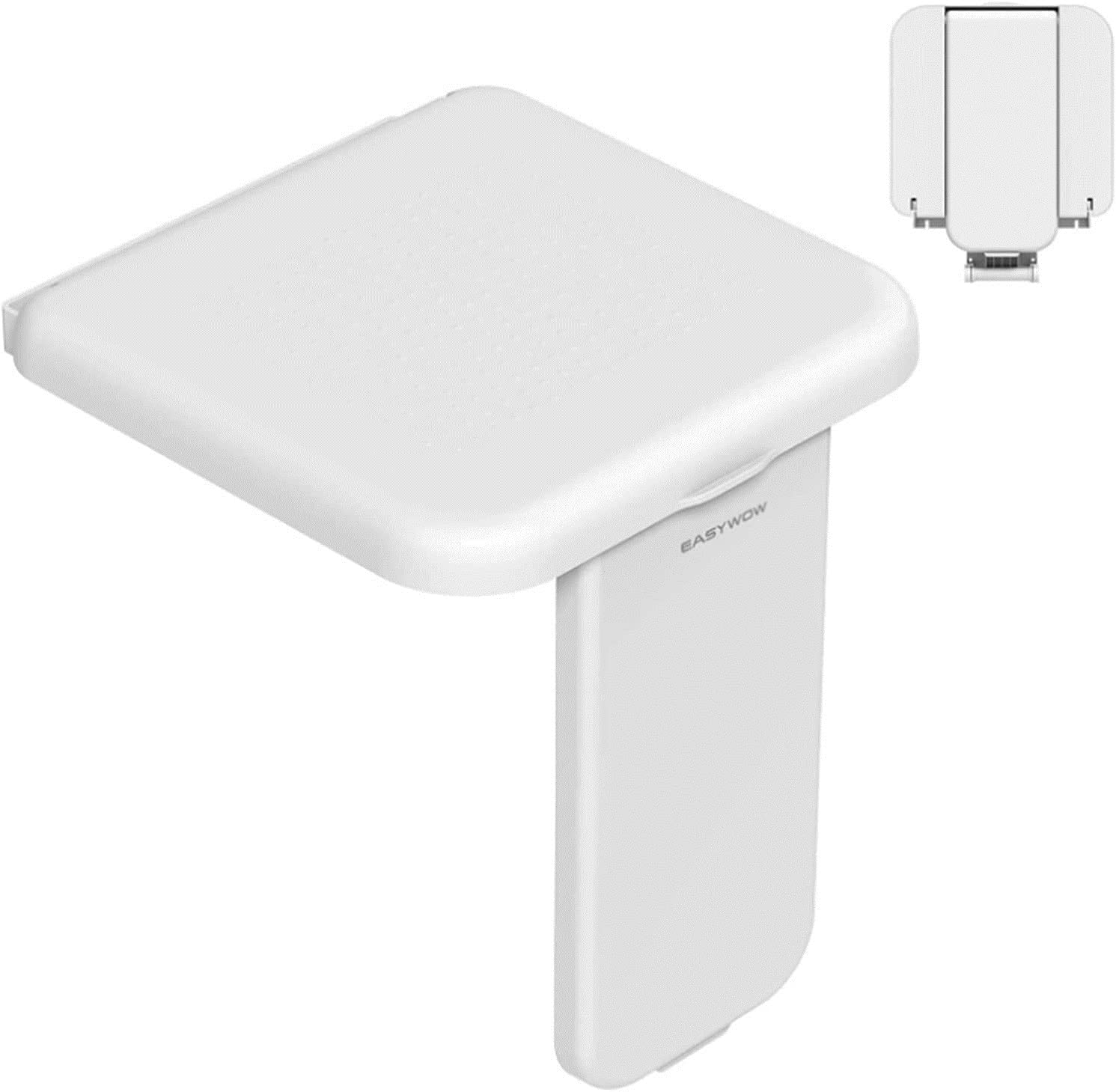 Foldable Shower Seat & Bench - Wall Mounted Shower Chair for Elderly, Disabled & Pregnant Women - 440lb Weight Capacity - Non-Slip Bathroom Safety Stool for Shower, Bathtub & Spa Use