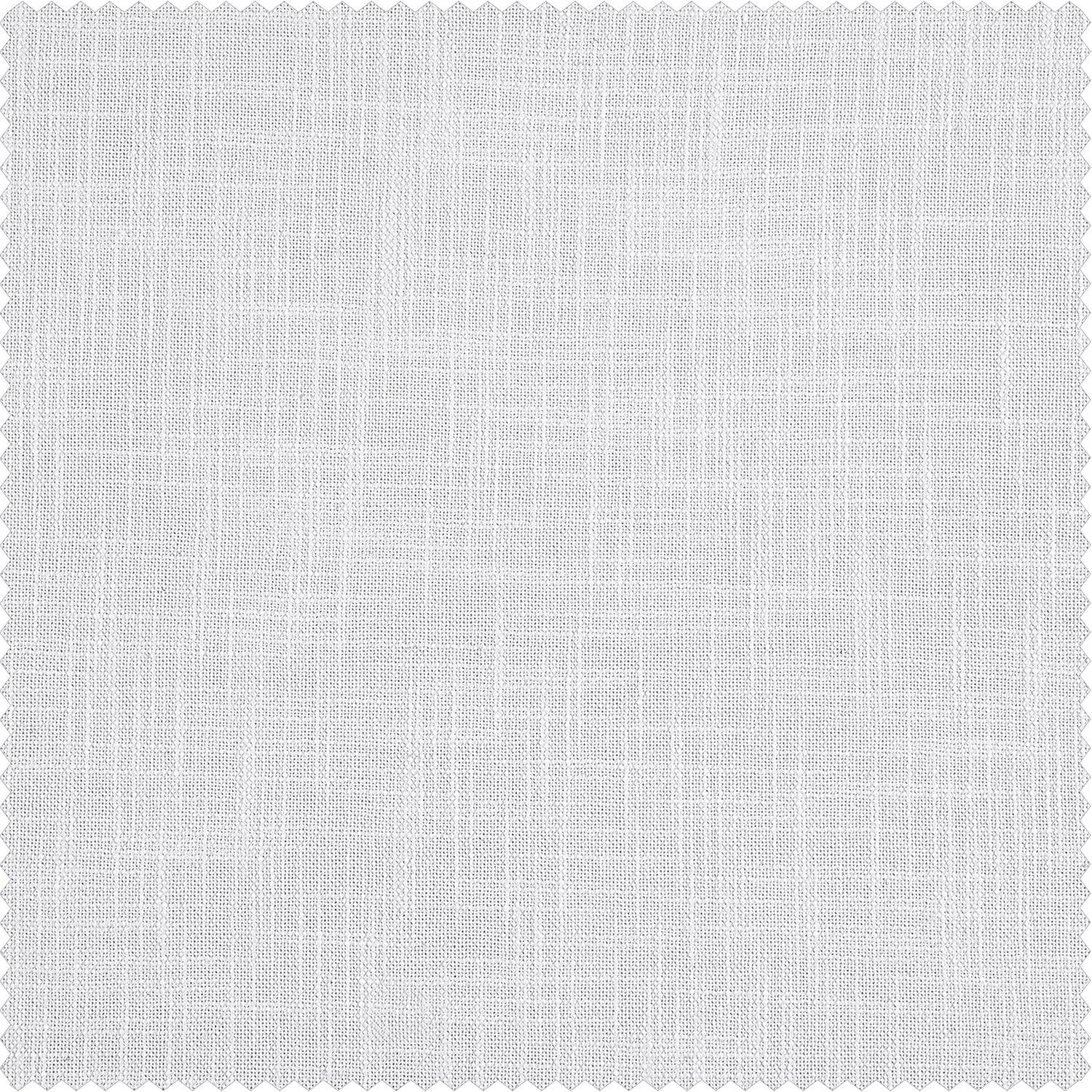 Premium White Heavy Faux Linen Fabric Swatch - Ideal for Upholstery, DIY Home Decor & Craft Projects