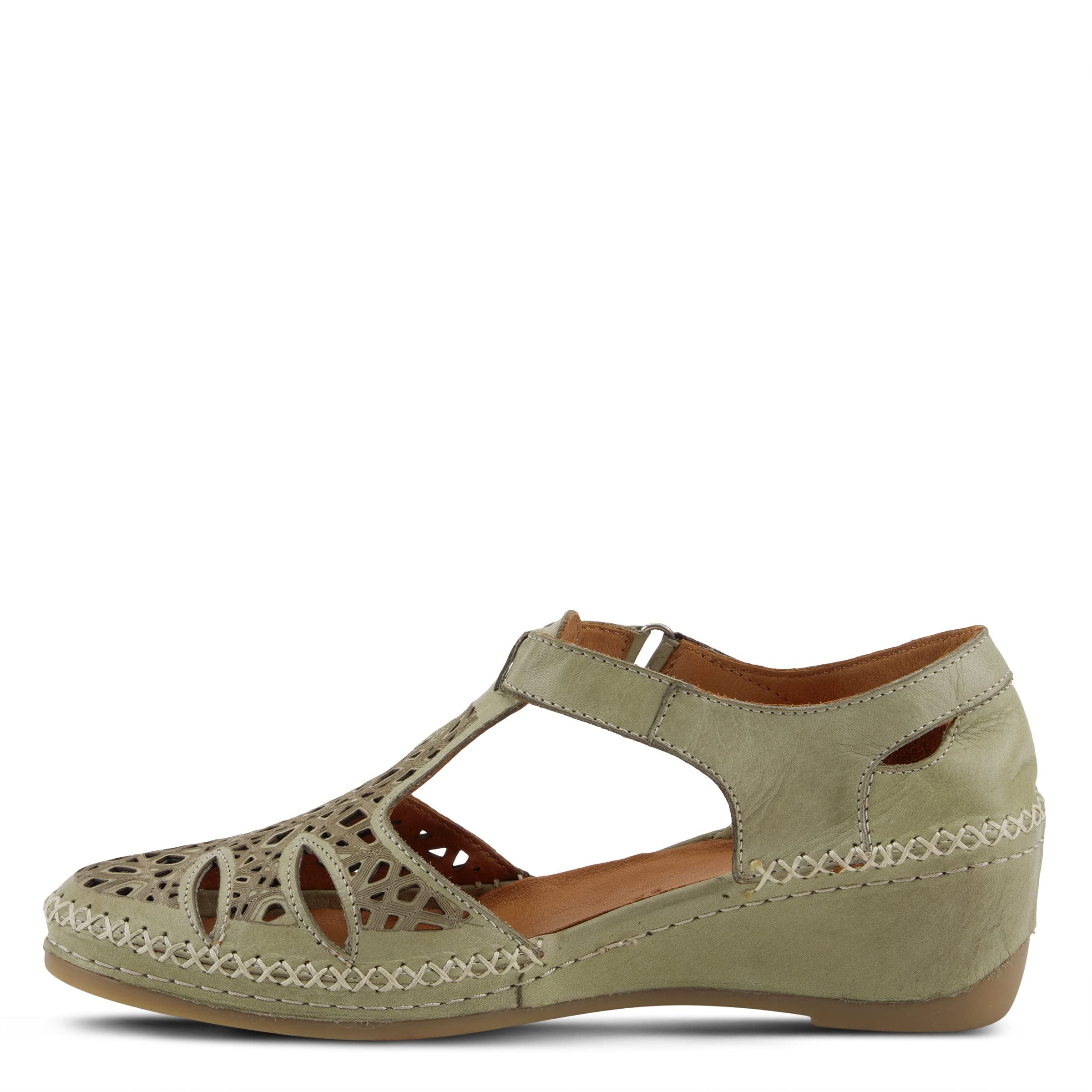 Spring Step Women's Irin T-Strap Comfort Sandals - Breathable Leather Casual Shoes for Walking, Travel & Summer Outfits