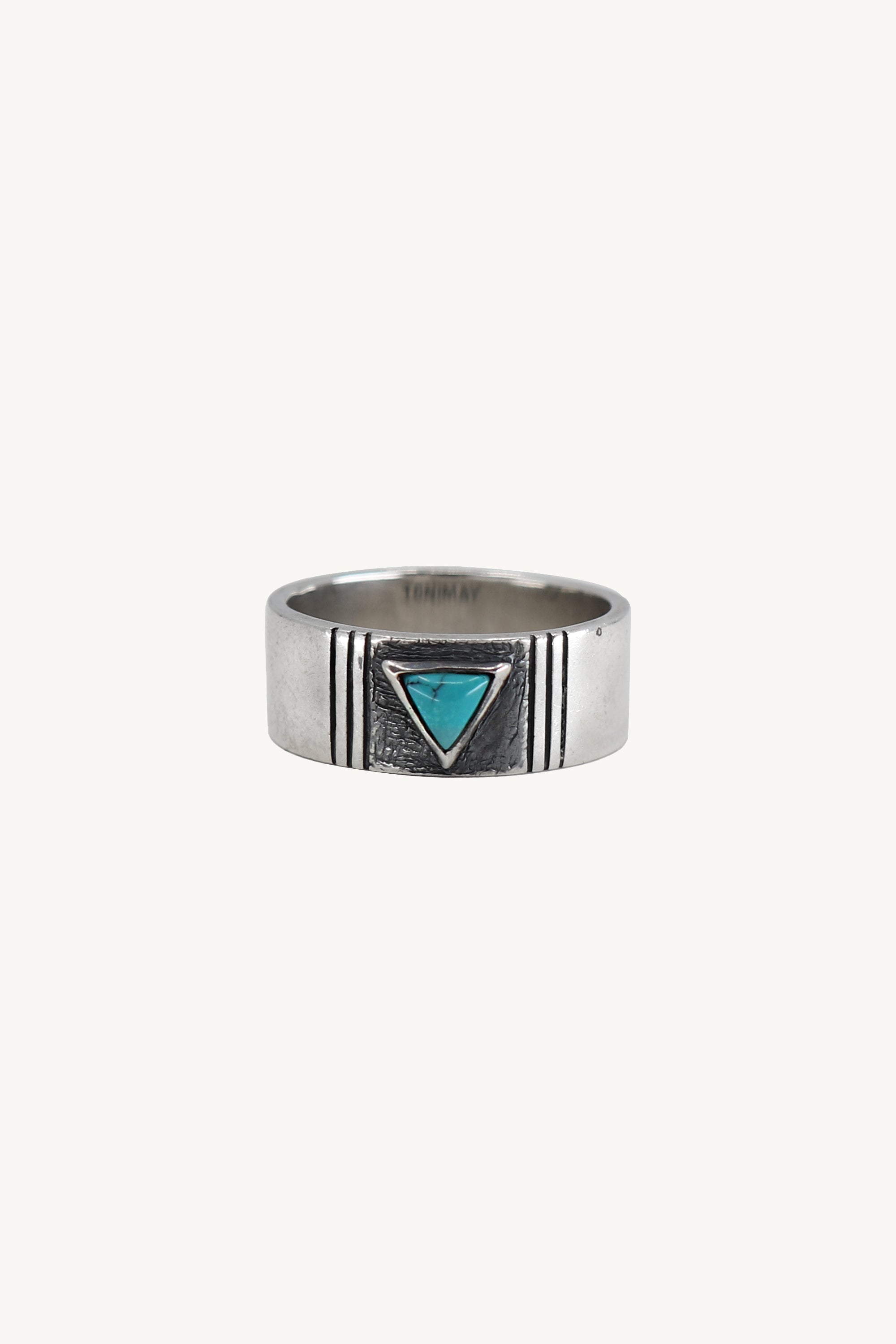 Turquoise Geometric Ring for Women - Handmade Boho Jewelry, Sterling Silver Statement Ring - Perfect for Festivals, Parties & Everyday Wear