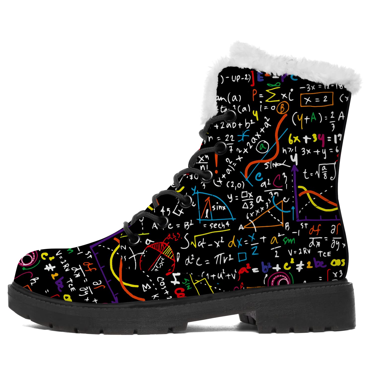**Men's & Women's Waterproof Vegan Leather Winter Boots - Fur Lined Ankle Snow & Combat Boots for Cold Weather - Perfect Gift for Boys & Girls - Ideal for Snow Hiking, Outdoor Adventures & Daily Winter Wear**