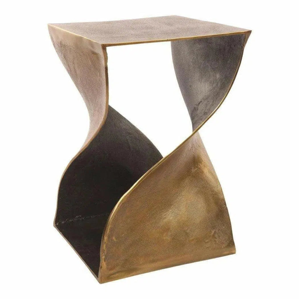 14 Inch Modern Accent Table - Brown Wooden Side Table for Living Room, Bedroom & Office - Perfect for Small Spaces & Home Decor