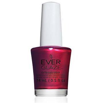 China Glaze Ever Glaze Nail Polish - Taken for Pomegranate #82344 (0.5 oz) - Long Lasting High Shine Nail Lacquer for Professional Salon & Home Manicures