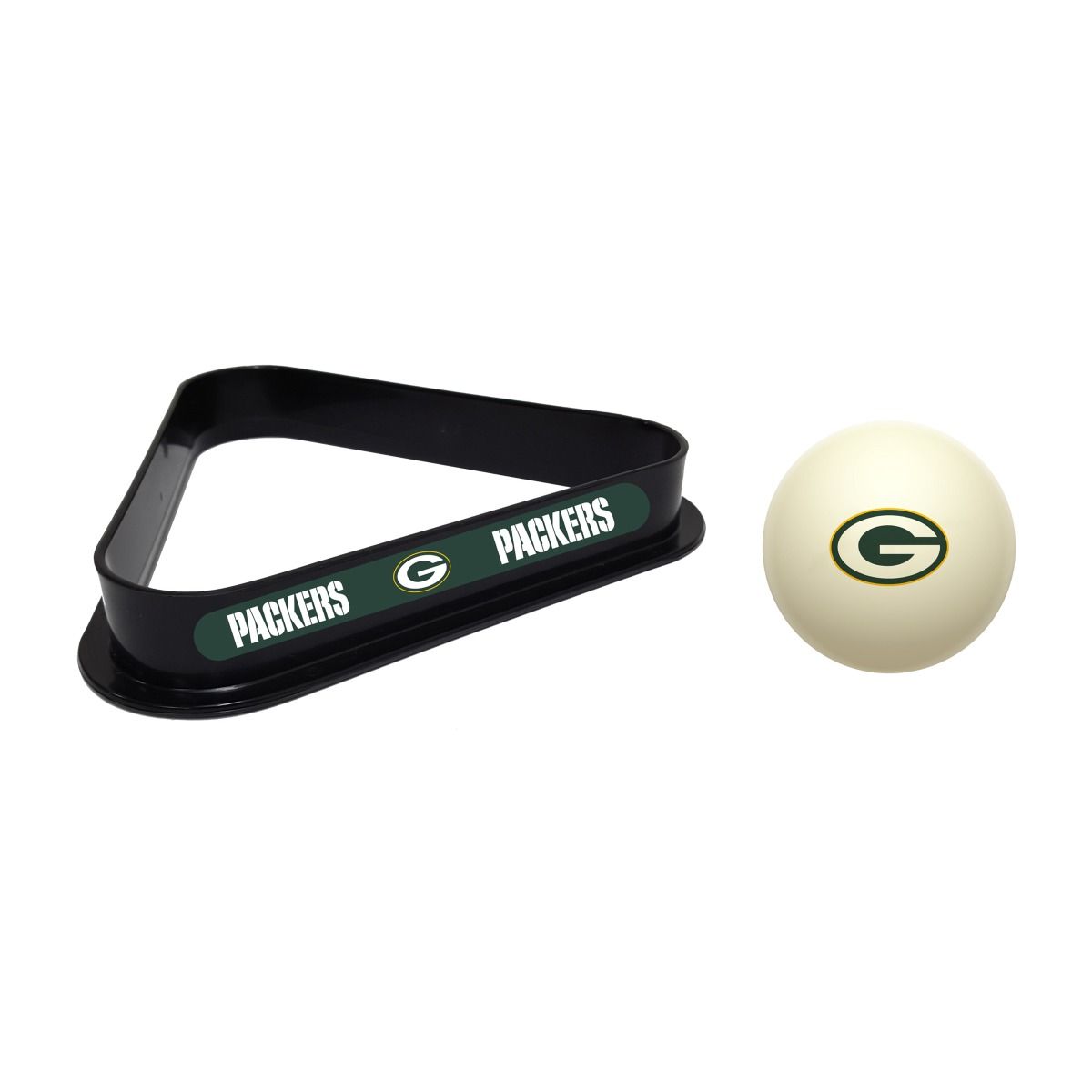 Imperial USA Official NFL Cue Ball & Billiard Rack Set - Perfect for Game Nights, Sports Bars & Pool Halls