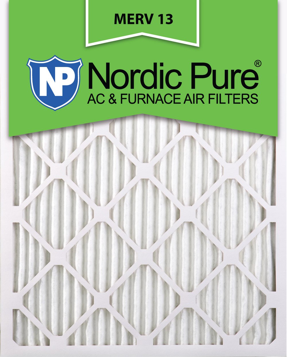 18x24x2 MERV 13 Air Filter - Pack of 12 | High Efficiency HVAC Furnace Filters for Home & Office | Reduces Dust, Pollen & Allergens