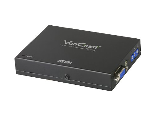 High-Speed VGA & Audio CAT5 Extender - 1080p HD Video & Stereo Sound Over Ethernet - Perfect for Home Theater, Gaming, and Office Presentations